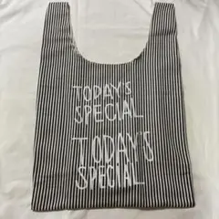 Todays special ストライプ　エコバッグ　未使用