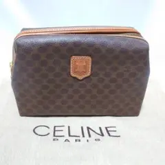 極美品 CELINE マカダム柄 ポーチ