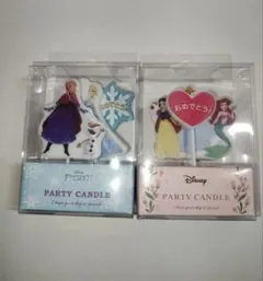 ディズニー パーティーキャンドル 2点
