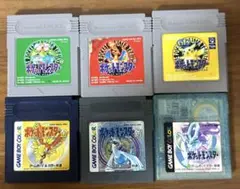 ゲームボーイ ポケットモンスター 6本セット ポケモン