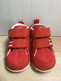 【美品】ASICS アシックス　赤 スニーカー