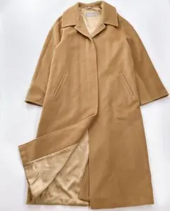 【高級】MAXMARA マックスマーラ ロングコート ヴァージンウール キャメル