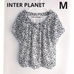 ☆INTER PLANET ダルメシアン柄 半袖ブラウス