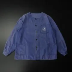 80s- ハンガリー ノーカラージャケット チュペル紙工場 企業 ユーロ 希少