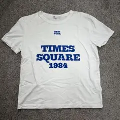 ZBA ホワイト Tシャツ TIMES SQUARE 1984 M ザラ