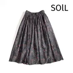 ◆美品◆ ソイル 花柄 ギャザースカート スカート