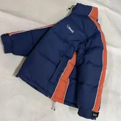 90s Bear USA ベアー ダウンジャケット ネイビー×オレンジ M