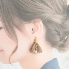 2.ハンドメイドアクセサリー ピアス イヤリング ノンホールピアス