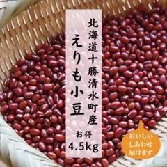 十勝清水町産えりも小豆4.5kg~令和3年産