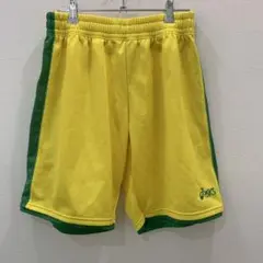 J590 asics バスケットボールパンツ イエロー/ 紐無し 女子 L