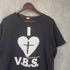 I LOVE V.B.S. プリントTシャツ ブラック L