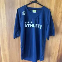 ATHLETA ネイビー 半袖シャツ Oサイズ