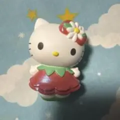 ハローキティ マグネット 花の髪飾り付き