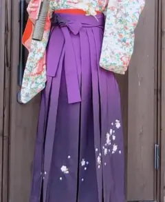 小学生女児 袴 150cm 紫