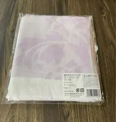 ストール ピンク系　薄紫・ホワイト 綿100%