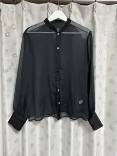Lily Brown シースルーブラックシャツ