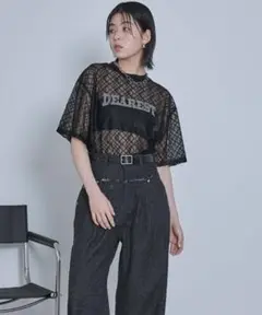 miette レースロゴtシャツ