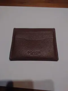 COACH ブラウン レザー カードケース