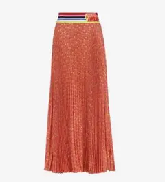 【未使用タグ付き】FENDI シルクプリント ロングプリーツスカート サイズ38