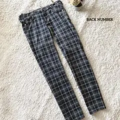 バックナンバー チェック柄 スキニーパンツ M BACKNUMBER