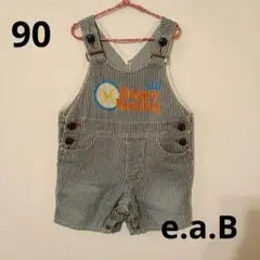 e.a.B エーアーベー ヒッコリーショートオール サロペット90