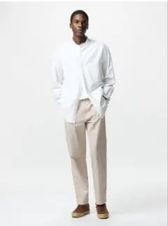 UNIQLOベージュ ストライプ チノパン Sサイズ
