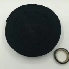 匿名 厚手 綿 バドミントン タオル グリップ エンドテープ付き 黒