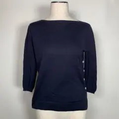 Paul smith ポールスミス レディース 長袖カットソー 無地 ボタン 紺