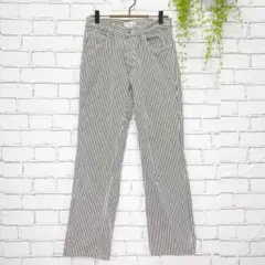 A565【 agnes b 】アニエスベー ストレートパンツ(S)フランス製 黒
