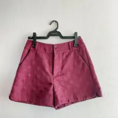 GU ショートパンツ 、ドット柄、赤