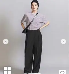 ポプリン 2タック ラップパンツ ―ウォッシャブル―