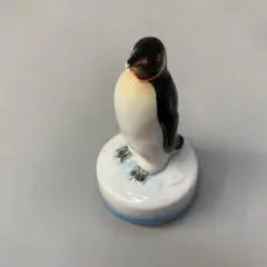 加藤工芸 陶器製 ペンギン オルゴール 守ってあげたい 置物 インテリア
