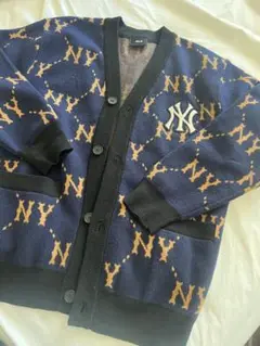 MLB - MLB KOREA ハート NY カーディガン Qoo10 エムエルビー MLBハートソリッドカーディガン カーデ