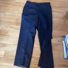ネイビー スラックス フロントジッパー