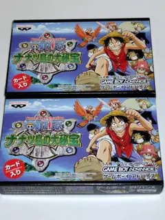 (新品未開封未使用)ワンピースナナツ島の大秘宝ゲームボーイアドバンス　2本セット