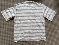 値下げ OP ストライプ Tシャツ M