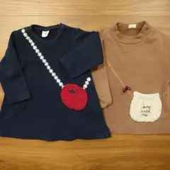 シンプルフリー　トップス　２点