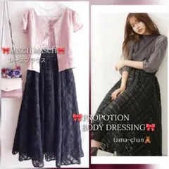 専用PROPOTION BODY DRESSING シアーチェックフレアスカート