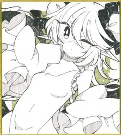 16；手描きイラスト　色紙　オリジナル　原画　チャイナ