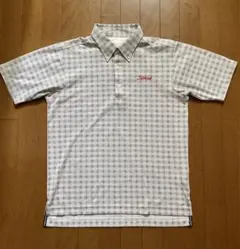 Titleist タイトリストドットチェック柄 半袖ボタンダウンシャツL