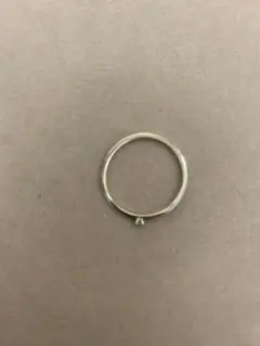 k10中央ダイヤ付きリング細身　13号
