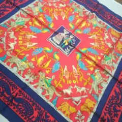 956S 超美品 HERMES エルメス カレ スカーフ シルク100%