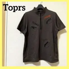 Toprs トピィーズ 半袖トップス カットソー ブラウン ポロシャツ