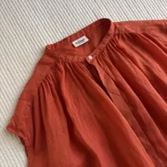 LE GLAZIK ルグラジック リネン ノースリーブ ブラウス
