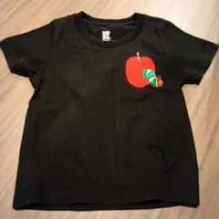 はらぺこあおむし　Ｔシャツ　黒　90