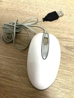 ホワイトUSBマウス 本体