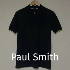 Paul Smith M 黒 ジッパーポロシャツ