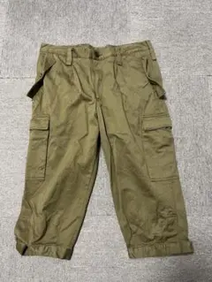 【美品】ミリタリー風 カーゴパンツ(七分丈)