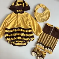 COMME CA ISM 蜂さんロンパース　フルセット　80