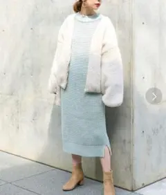 natural couture ナチュラルクチュール ニットワンピース